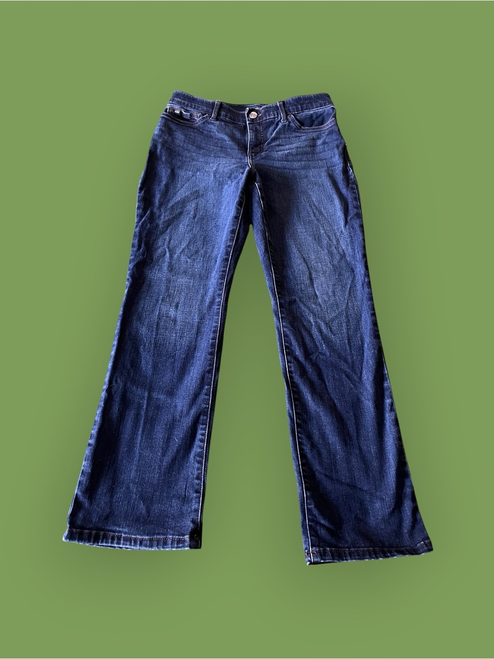 Lee Flex Motion Straight Leg Jeans Dark Wash Size 10 Short